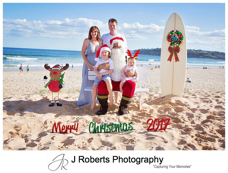 Santa at the beach Long Reef Sydney Northern Beaches Santa Photos Christmas 2017